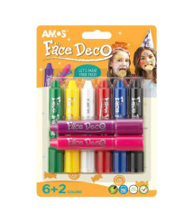Amos, Face Deco. Cariocă pentru față, 8 culori
